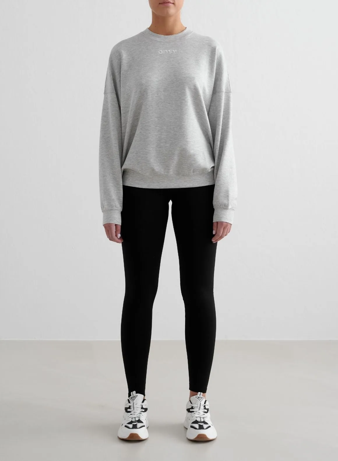 Light Grey Melange Comfy Modal Sweatshirt