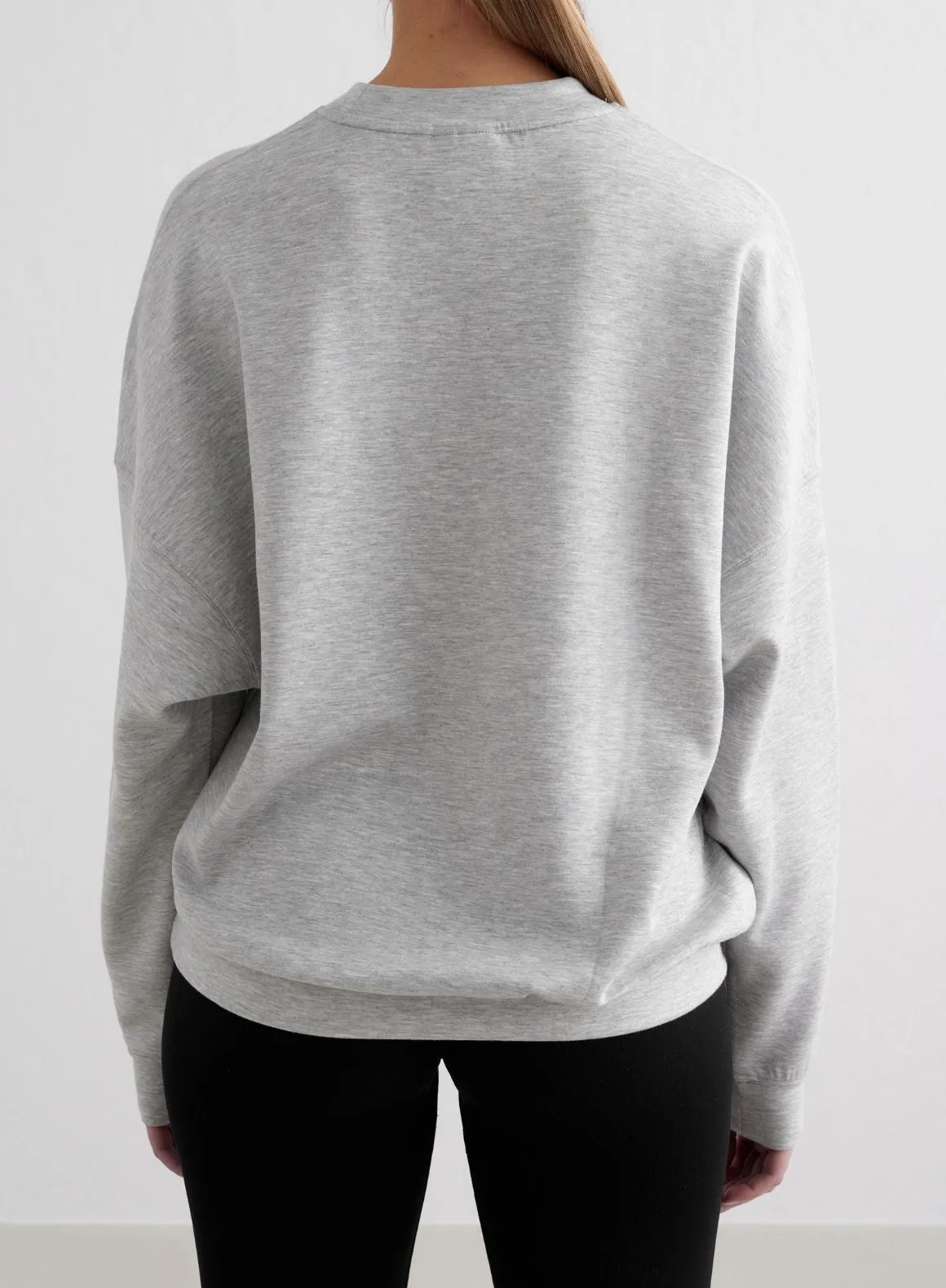 Light Grey Melange Comfy Modal Sweatshirt
