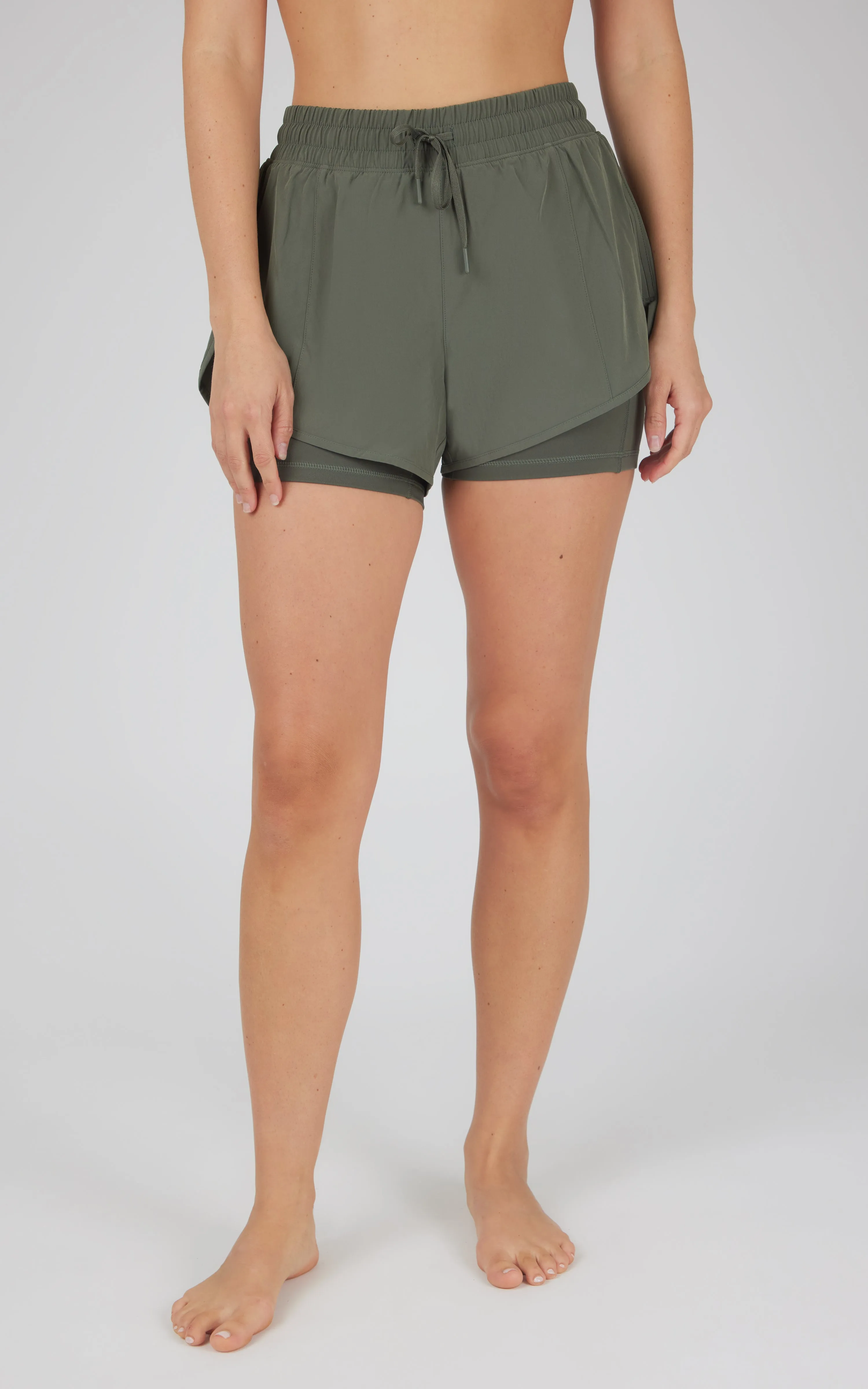 Lightstreme 2-in-1 Running Shorts with Drawstring