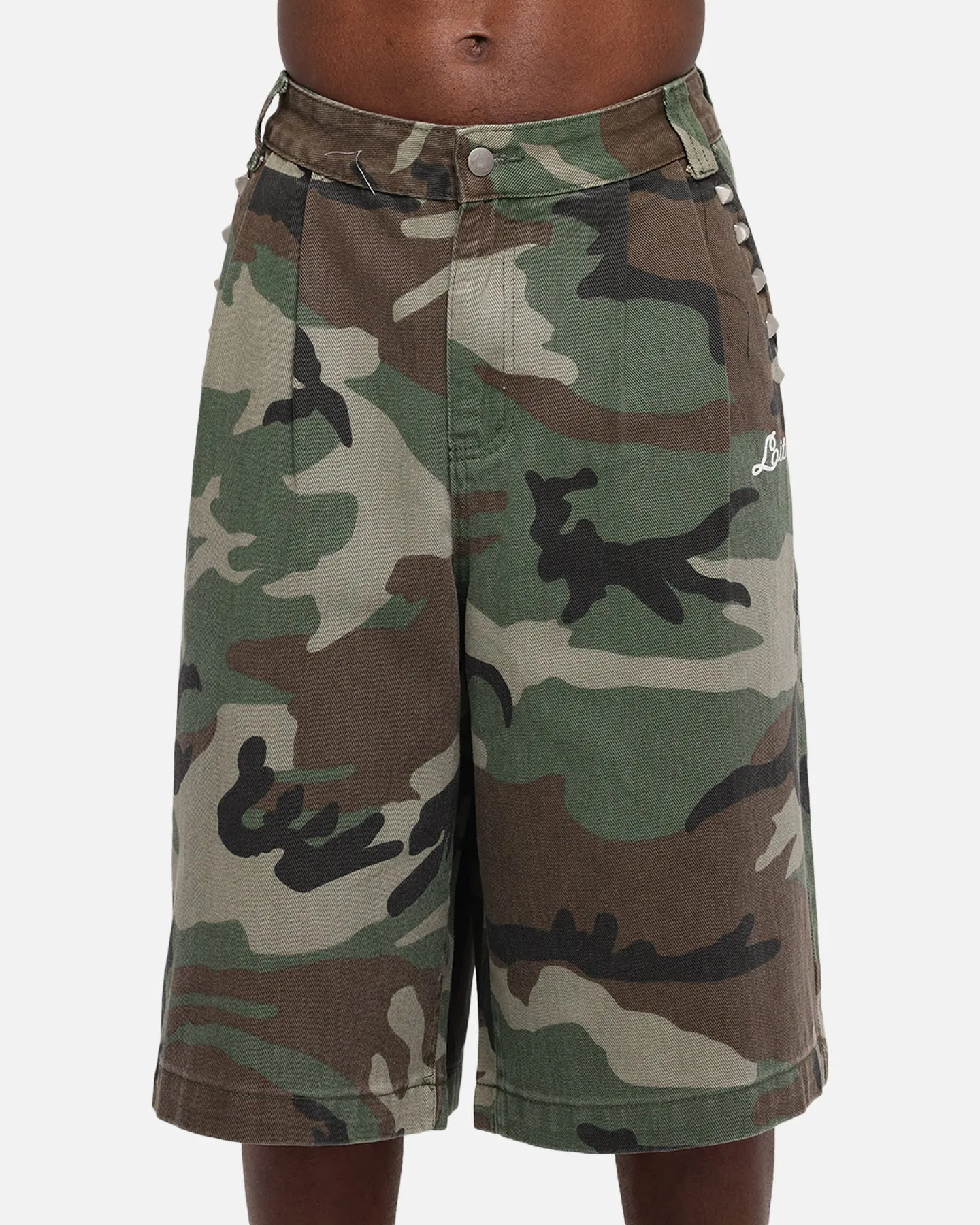 Loiter 3 Quarter Shorts Woodland Camo