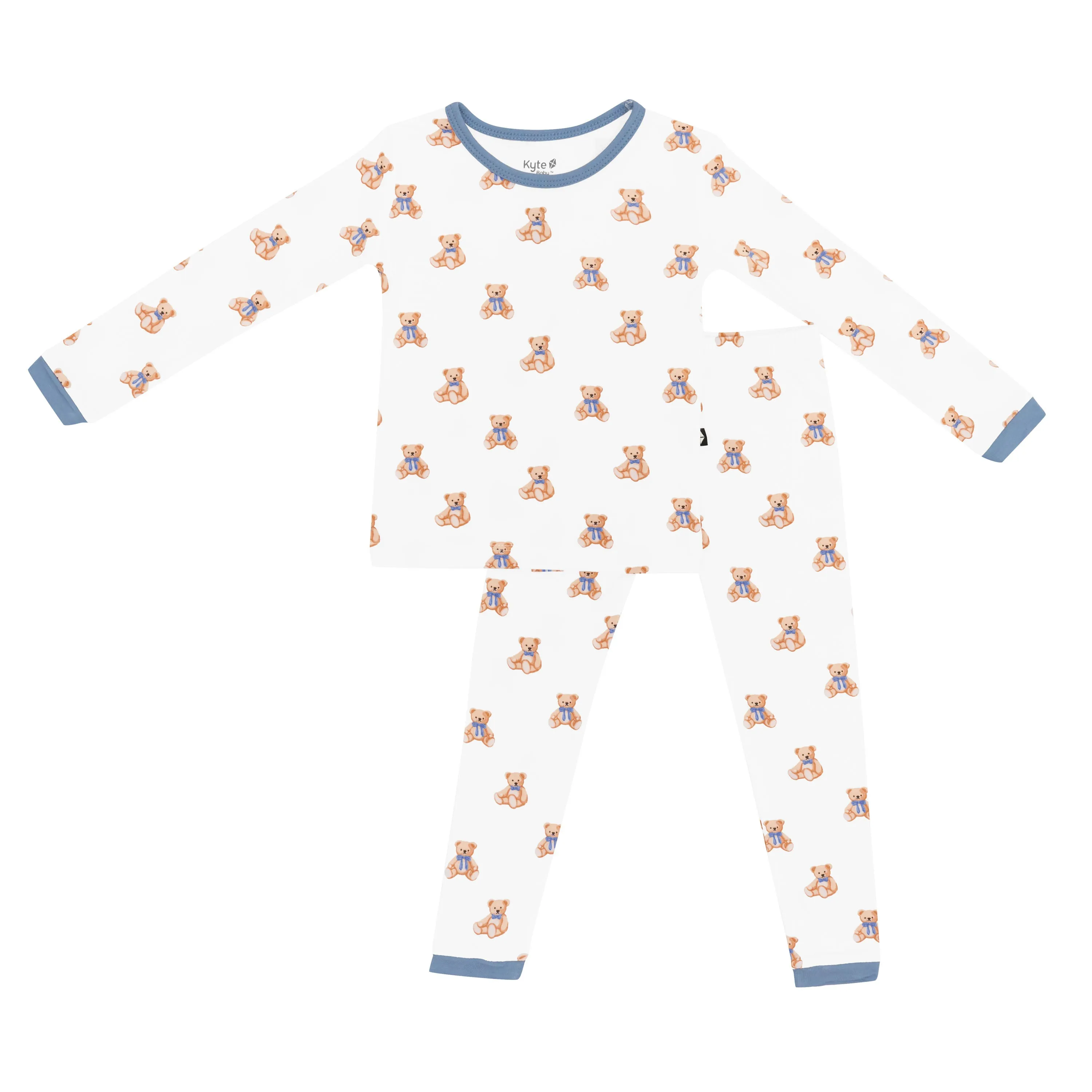 Long Sleeve Pajamas in Teddy Bear