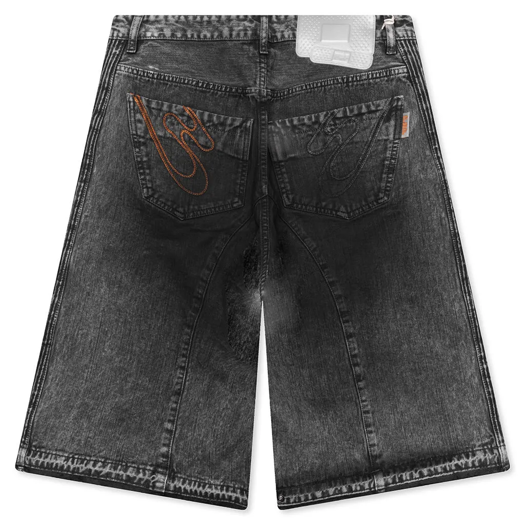 Low Ride Biker Shorts - Nero
