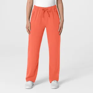Nova Women's Stovepipe High-Low Hem Scrub Pant - Sugar Coral