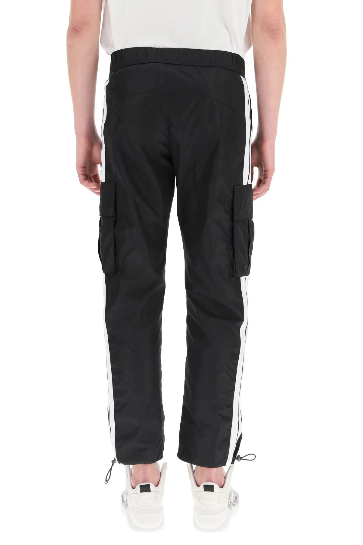 Palm Angels Aftersport Side-Stripe Logo Printed Track Pants