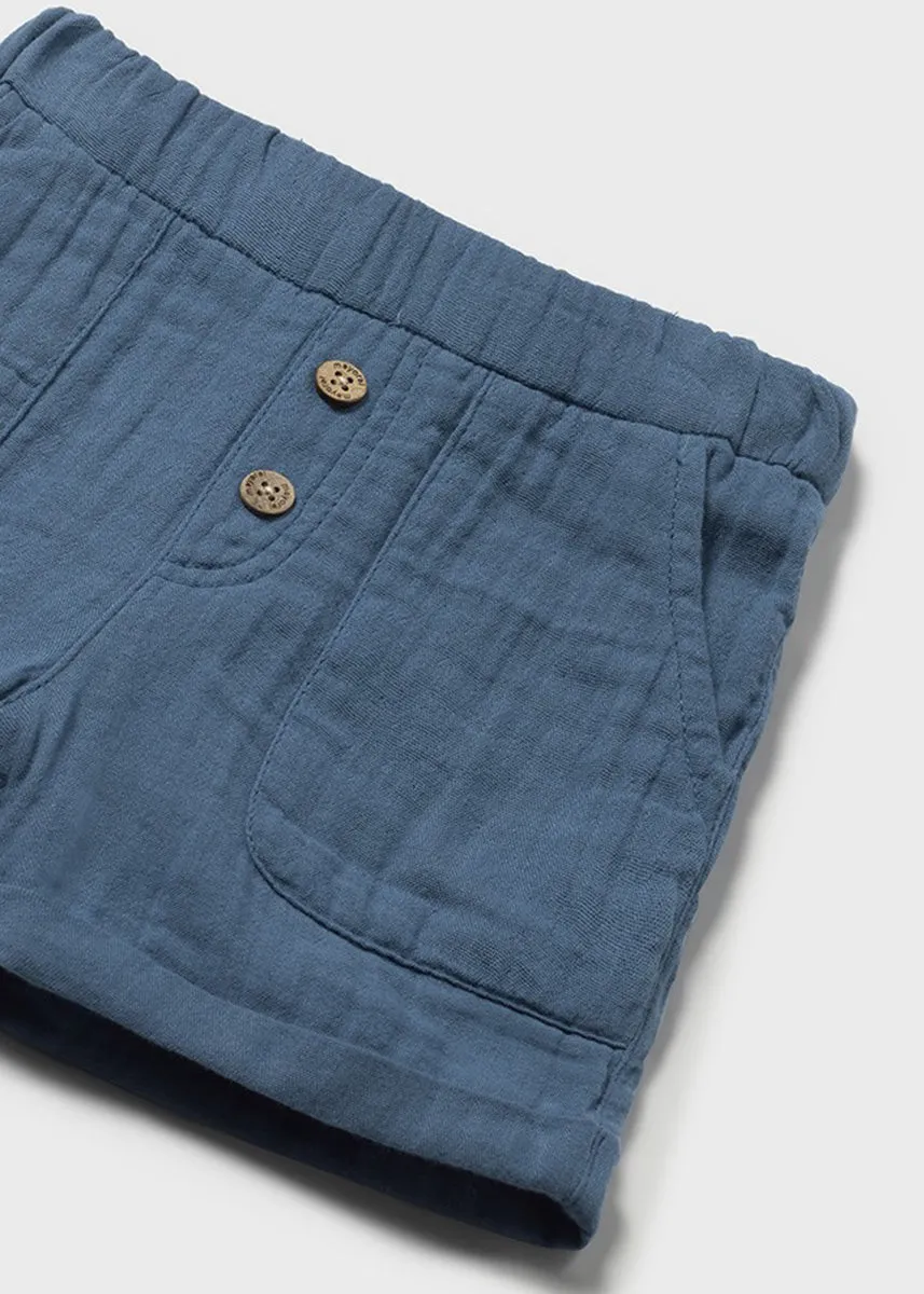Peyton Wide Leg Shorts - Blue
