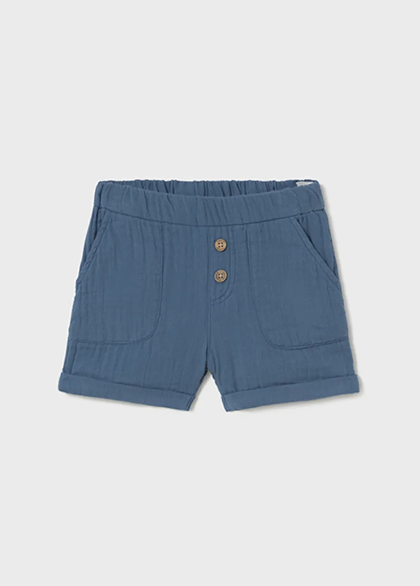 Peyton Wide Leg Shorts - Blue