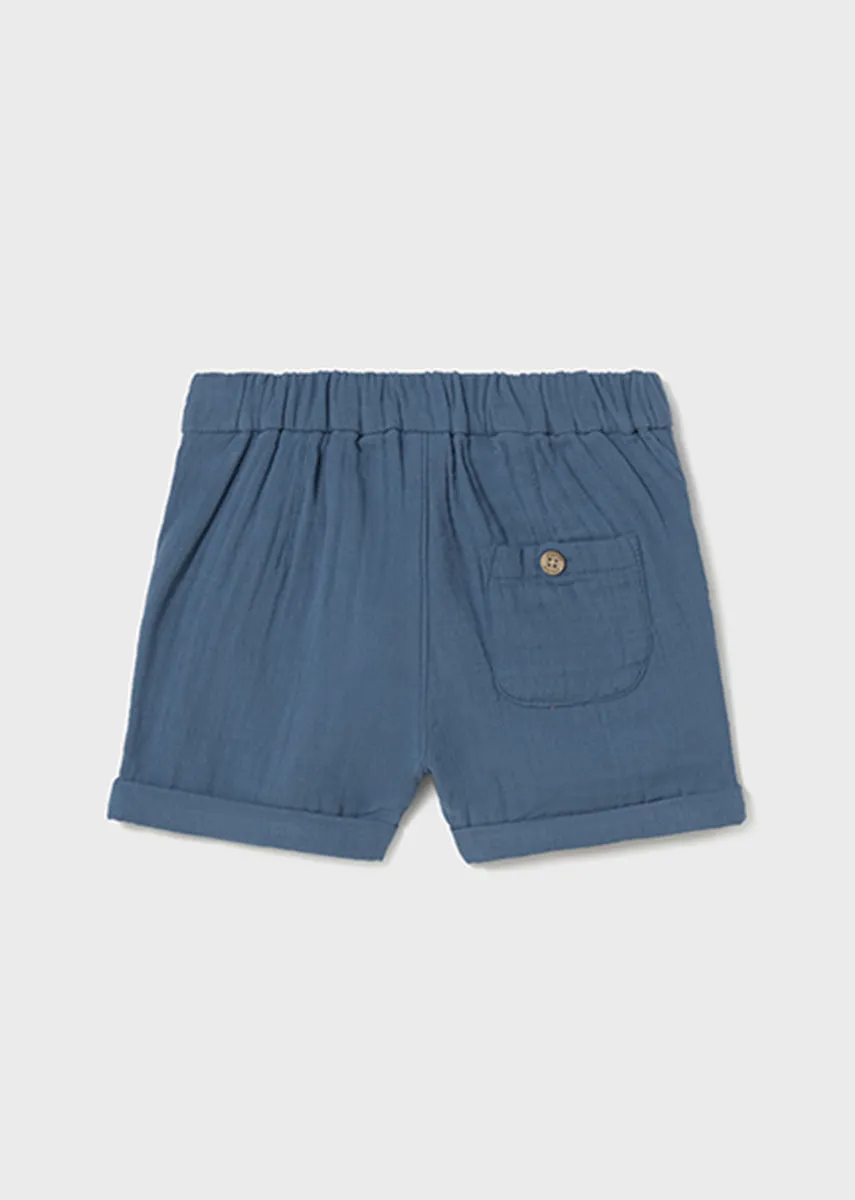 Peyton Wide Leg Shorts - Blue