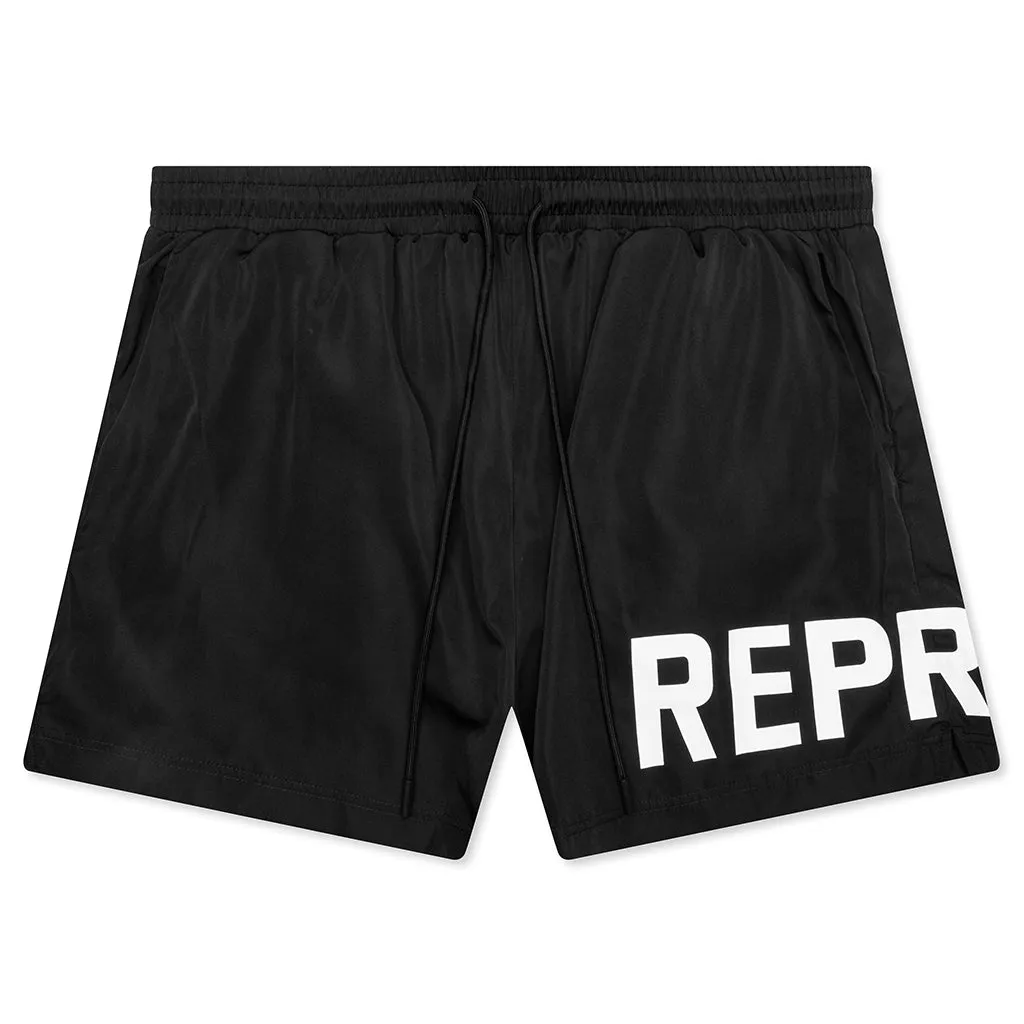 Polyester Swim Short - Black