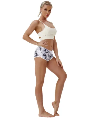 Printed Booty Biking Shorts black dandelion_Biking