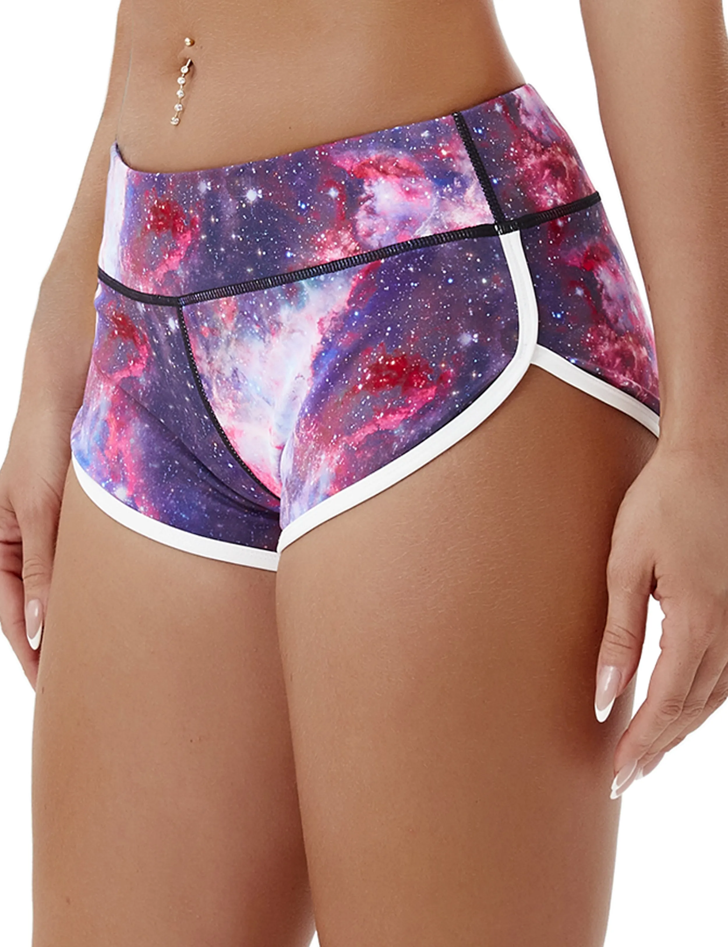 Printed Booty Golf Shorts galaxy_Golf