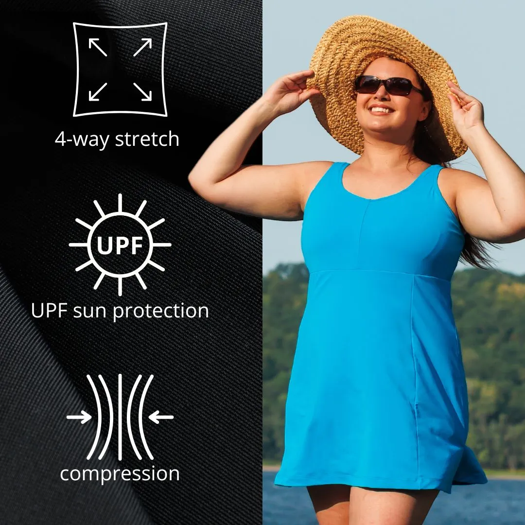 QuikEnergy Swim Skirt with Short Black