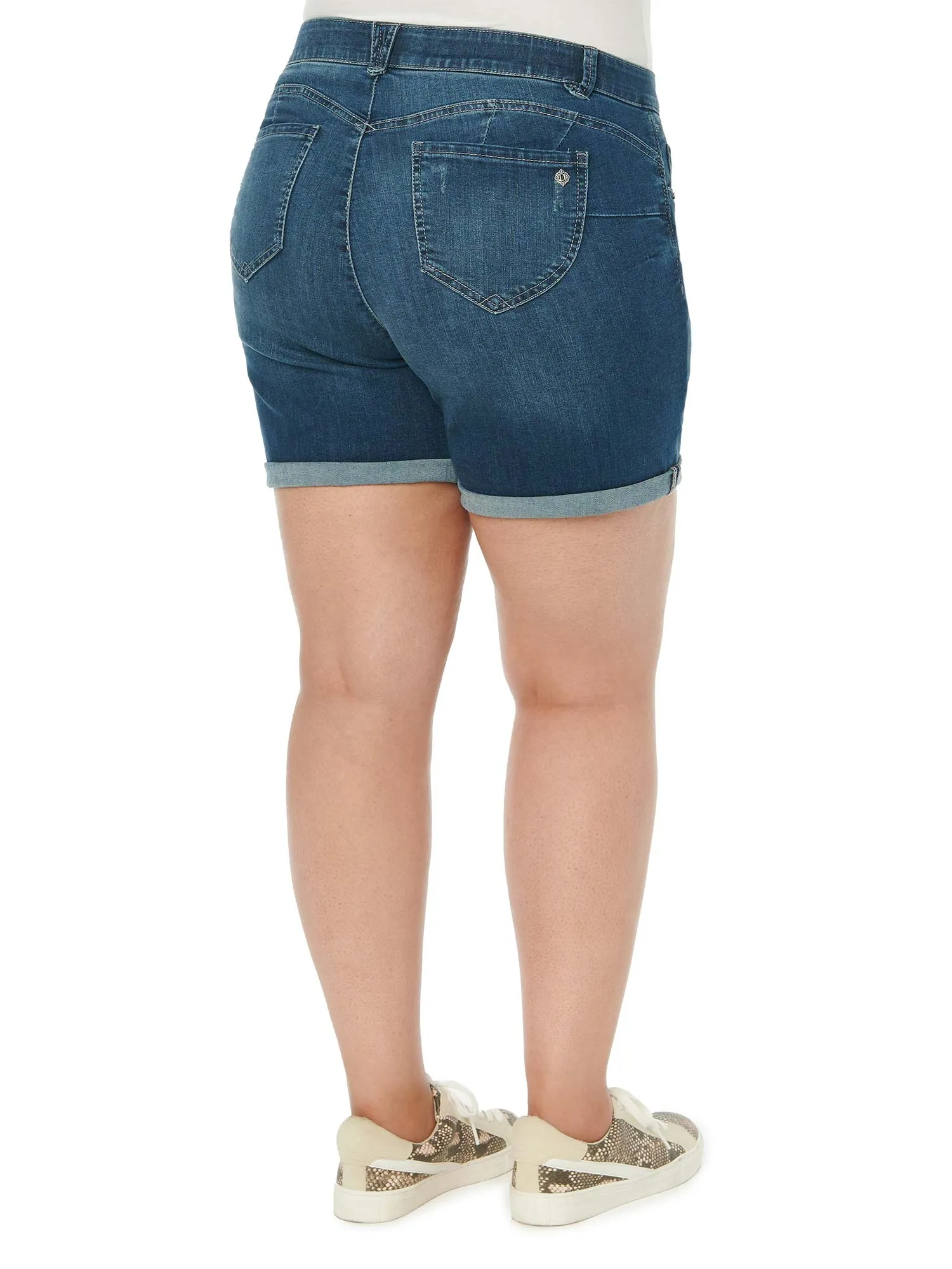 "Ab"solution® 7" Blue Denim Plus Shorts