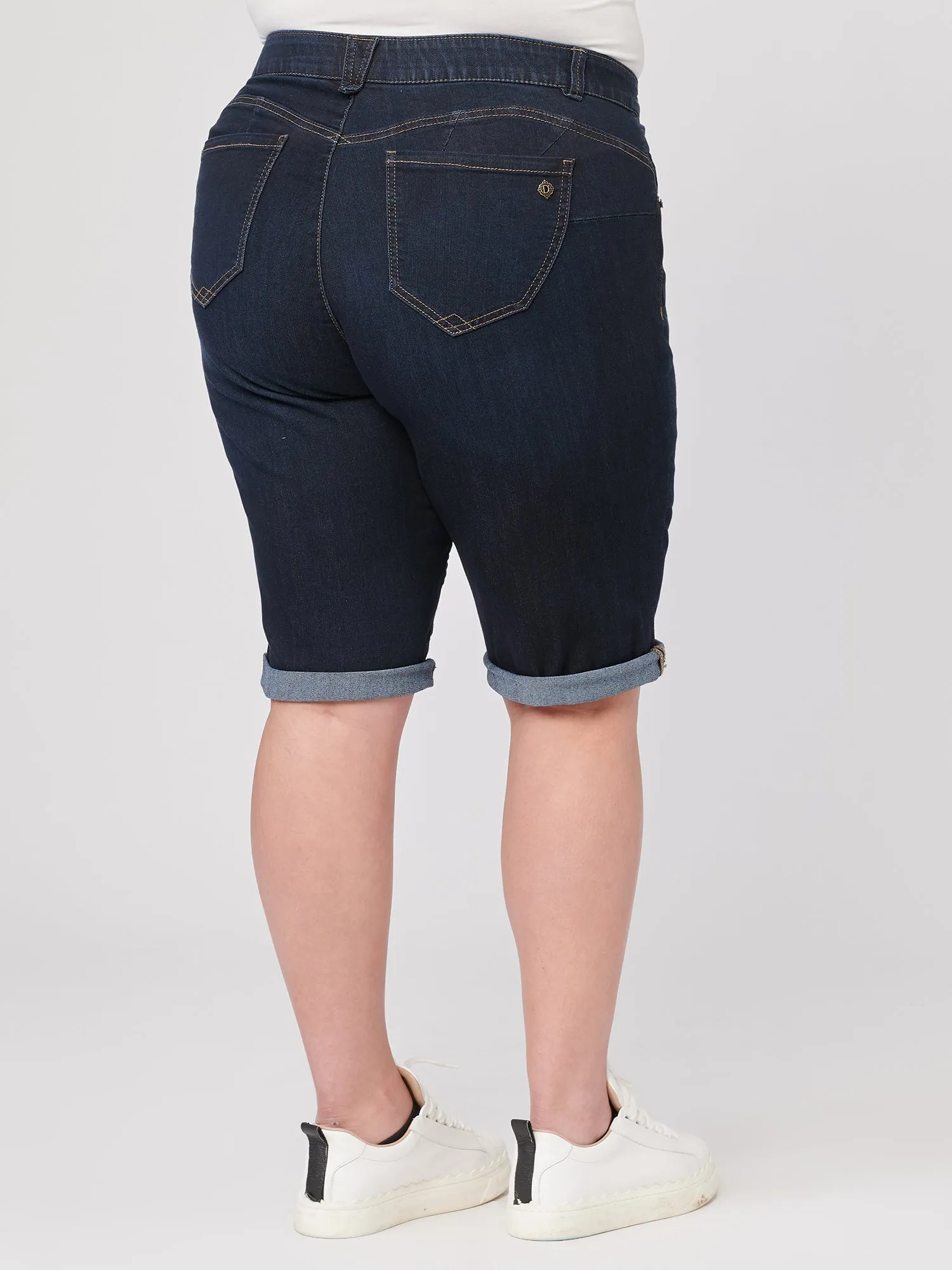 "Ab"solution® Indigo Bermuda Plus Shorts