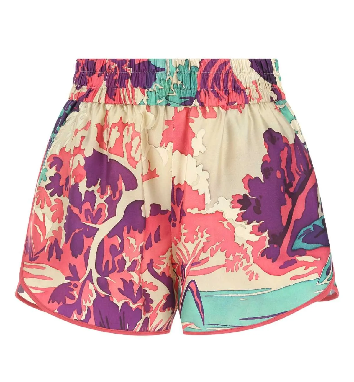 REDValentino Abstract Printed Elasticated Shorts