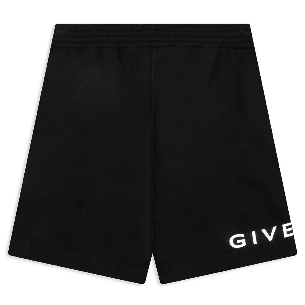 Reflective Bermuda Shorts - Black