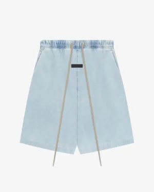 Relaxed Short Light Wash Denim
