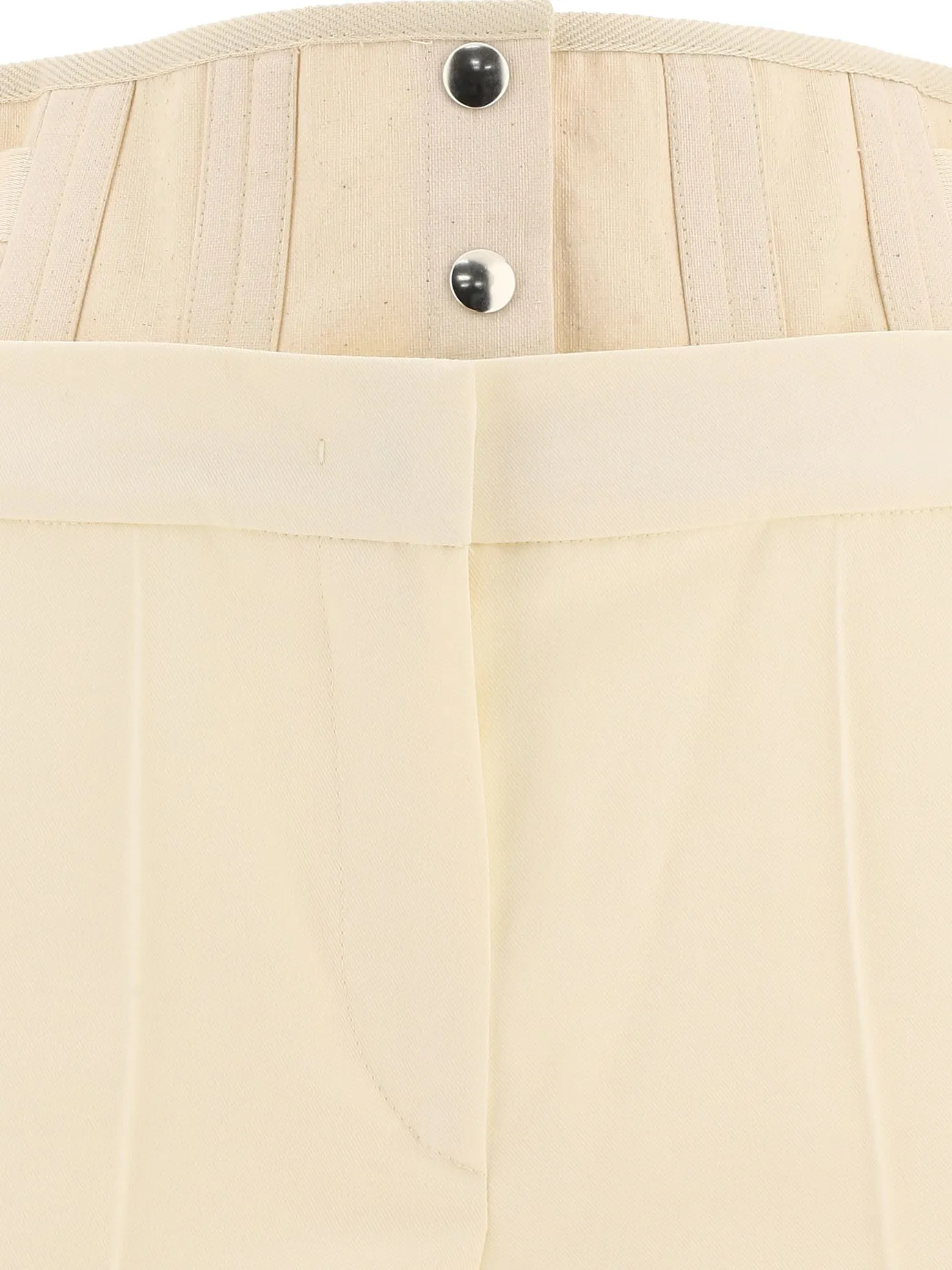 Sportmax	 Corset Detailed Cropped Pants