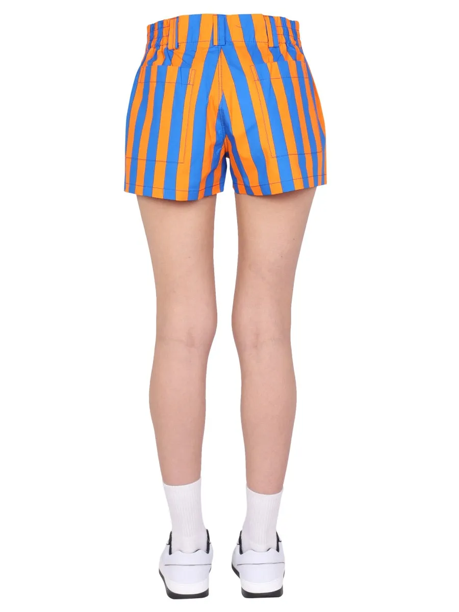 Sunnei Stripe Printed Shorts