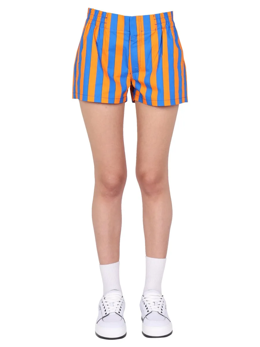 Sunnei Stripe Printed Shorts