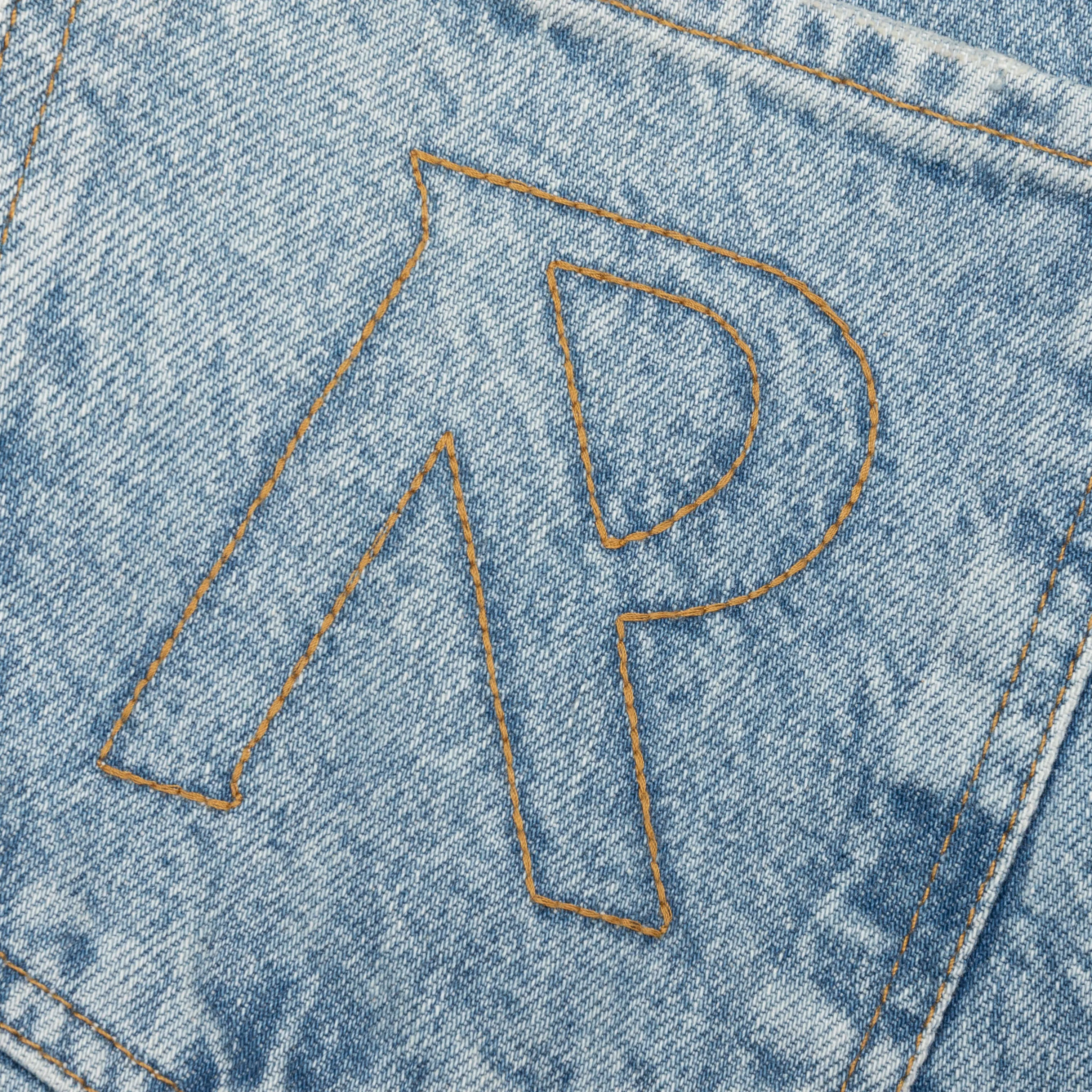 Tailored Denim Shorts - Blue