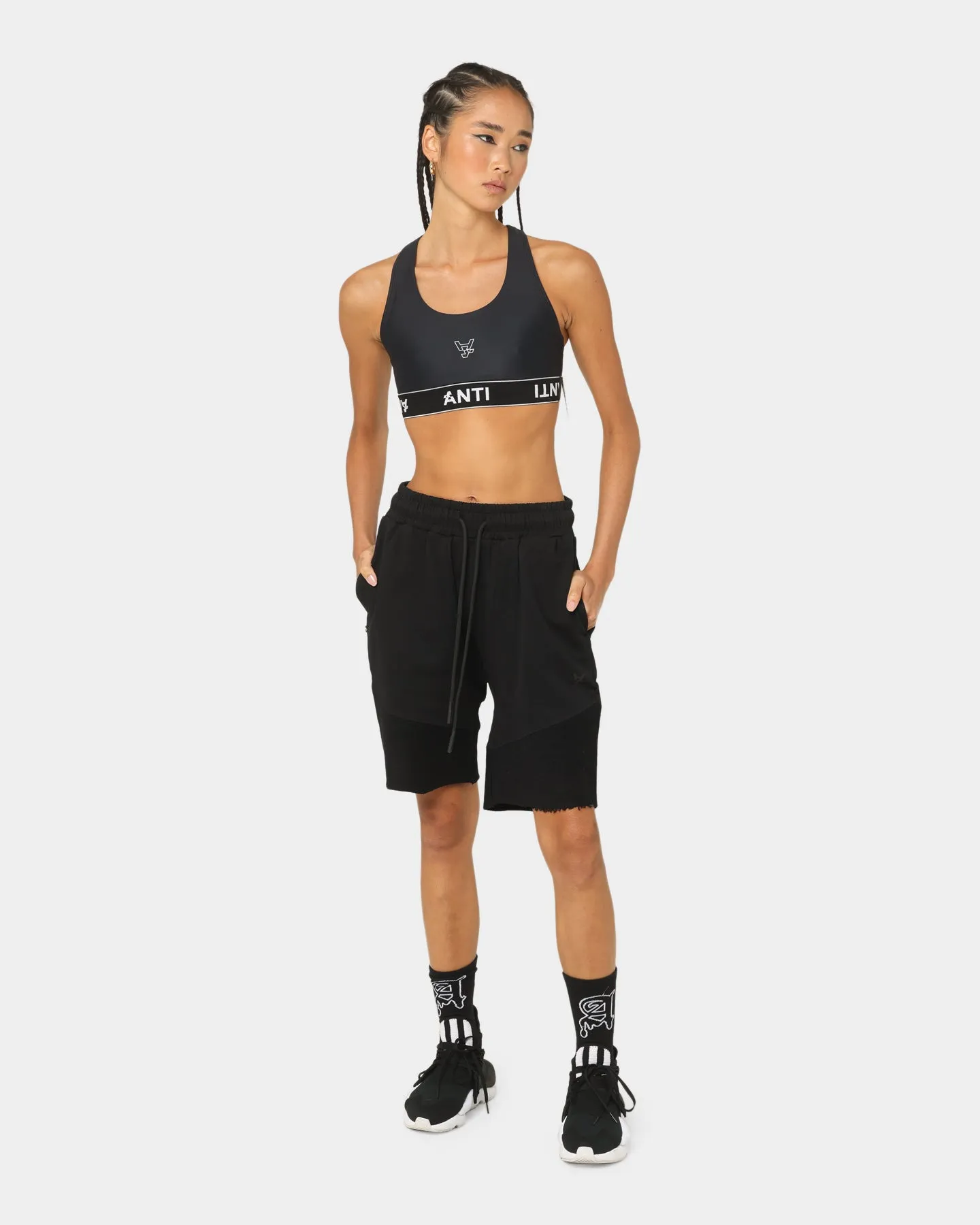 The Anti Order Dead Sneaker Shorts Black