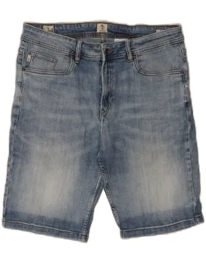 TIMBERLAND Mens Denim Shorts W34 Large Blue Cotton