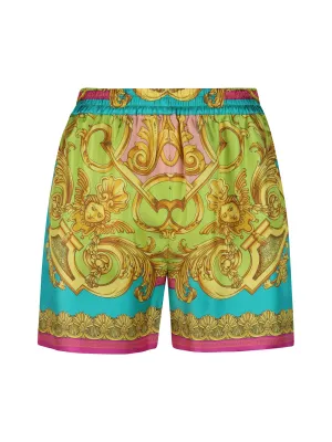 Versace Allover Baroque Printed Shorts