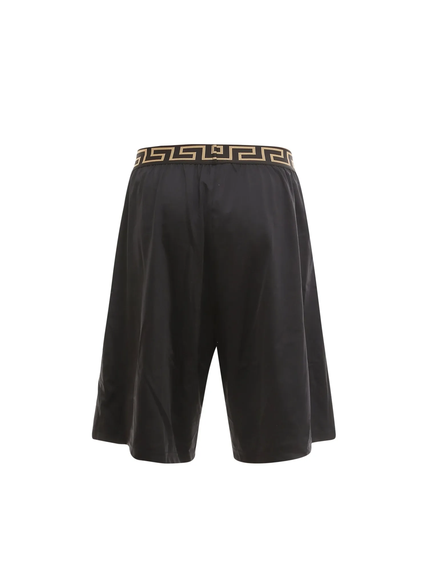 Versace Elasticated Waistband La Greca Printed Bermuda Shorts