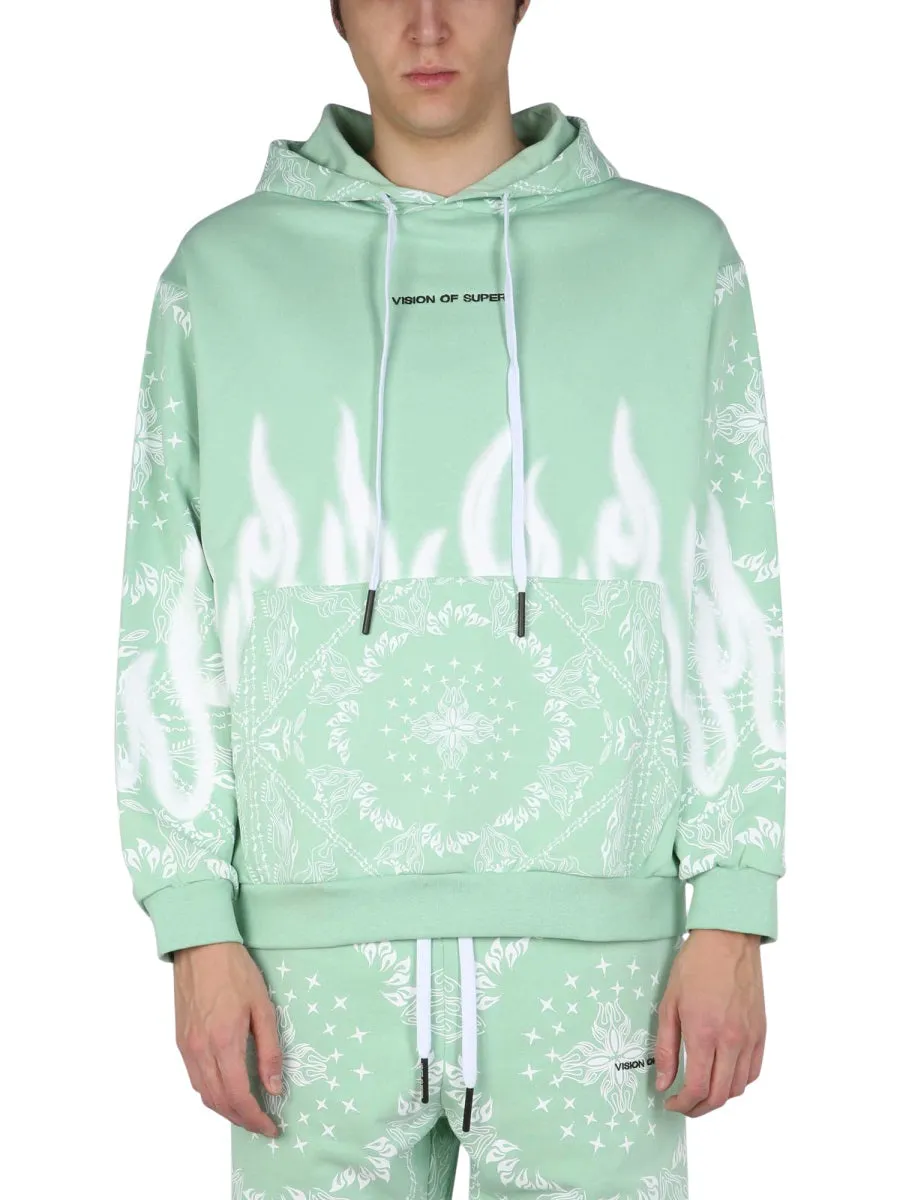 Vision Of Super Printed Drawstring Hoodie