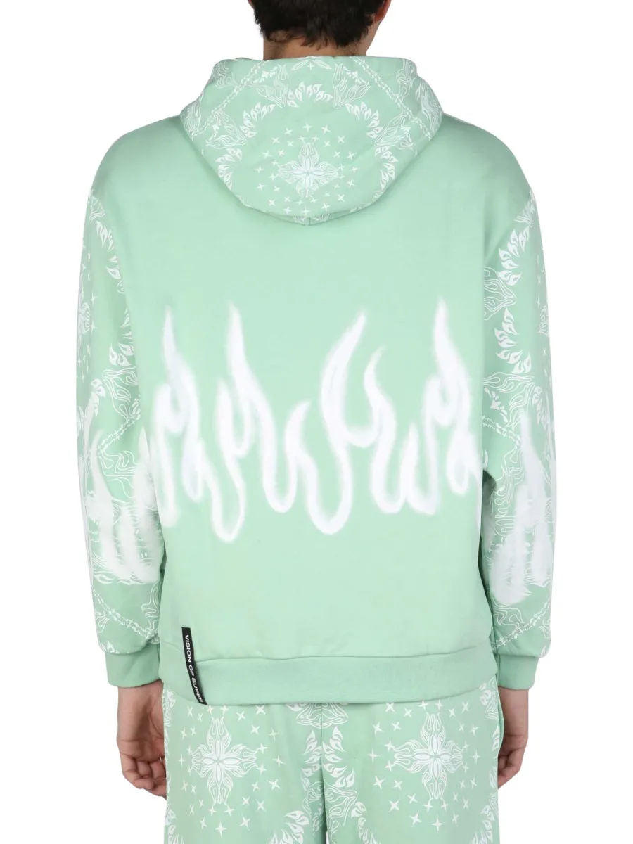 Vision Of Super Printed Drawstring Hoodie