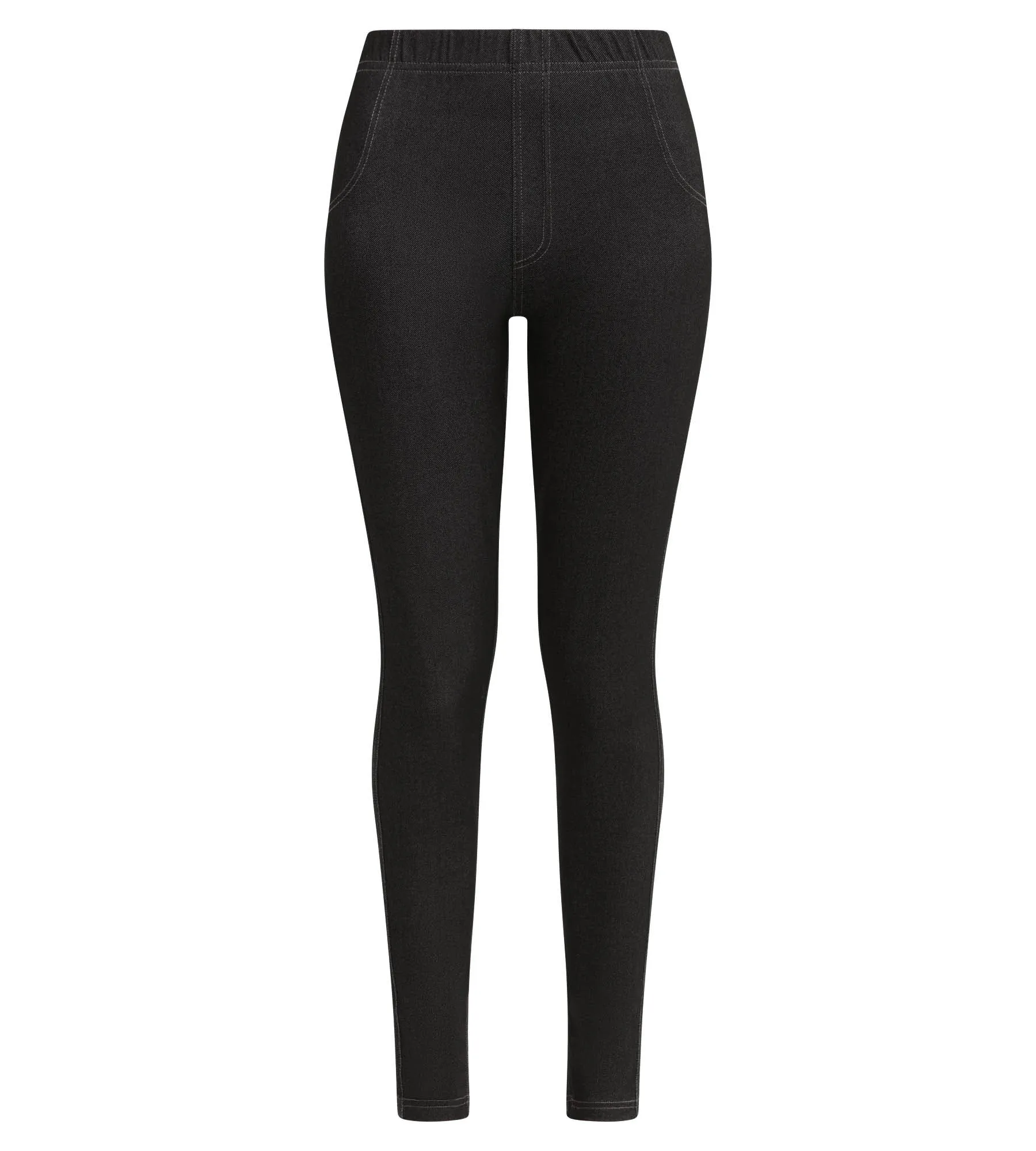 Women's black denim leggings with pockets Dim Relax & Go