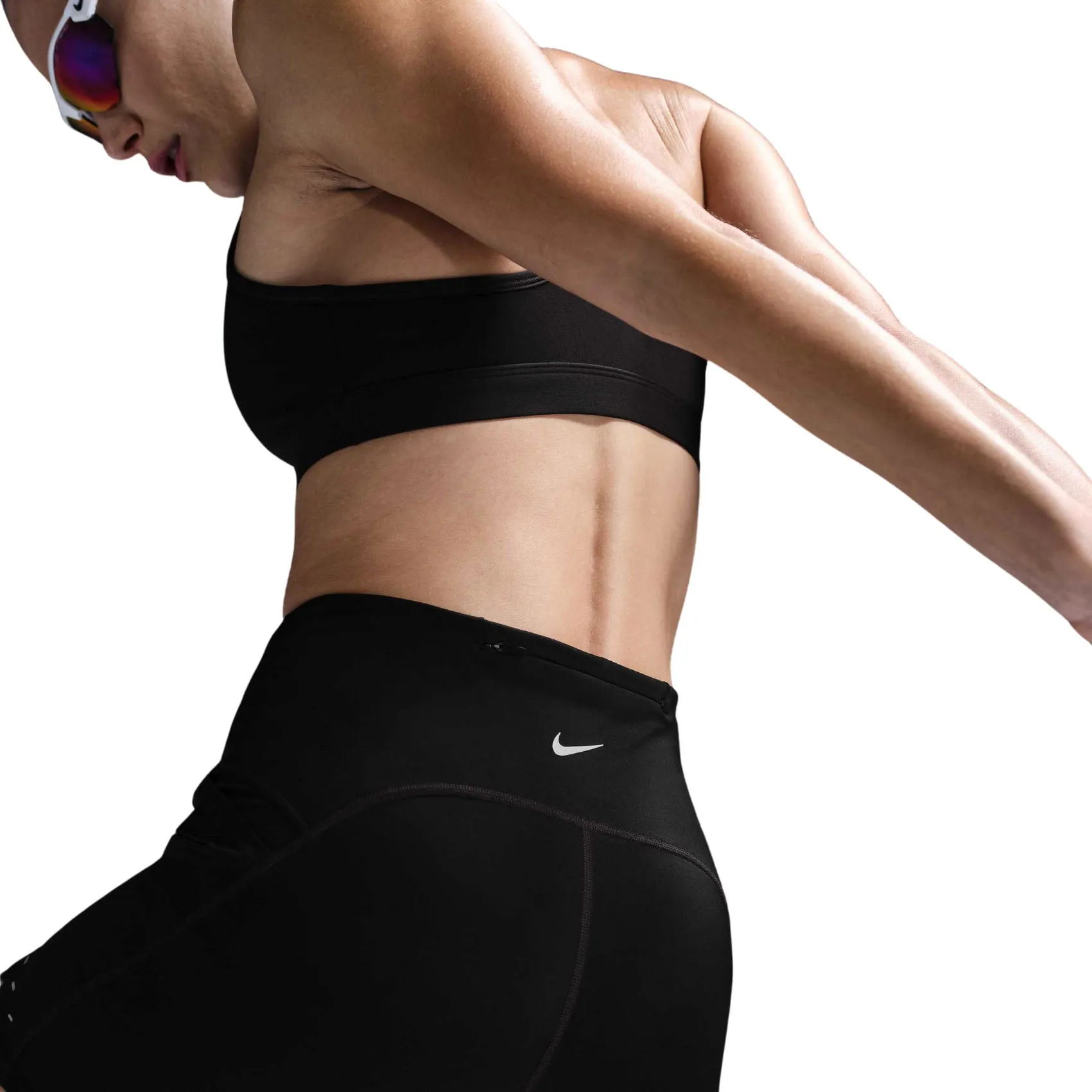 Womens Nike Swift High-Waisted 4 Tight Running Shorts with Pockets