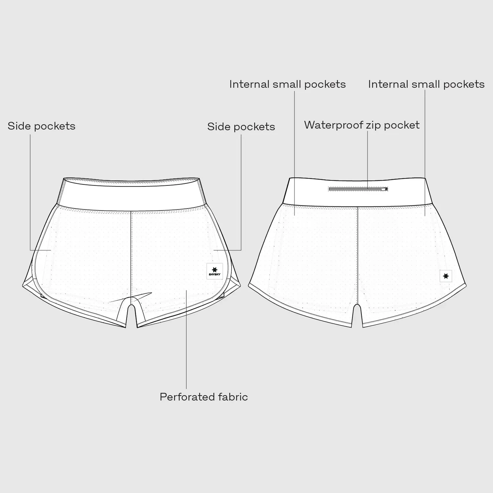 Womens Saysky Pace Air 3 Shorts