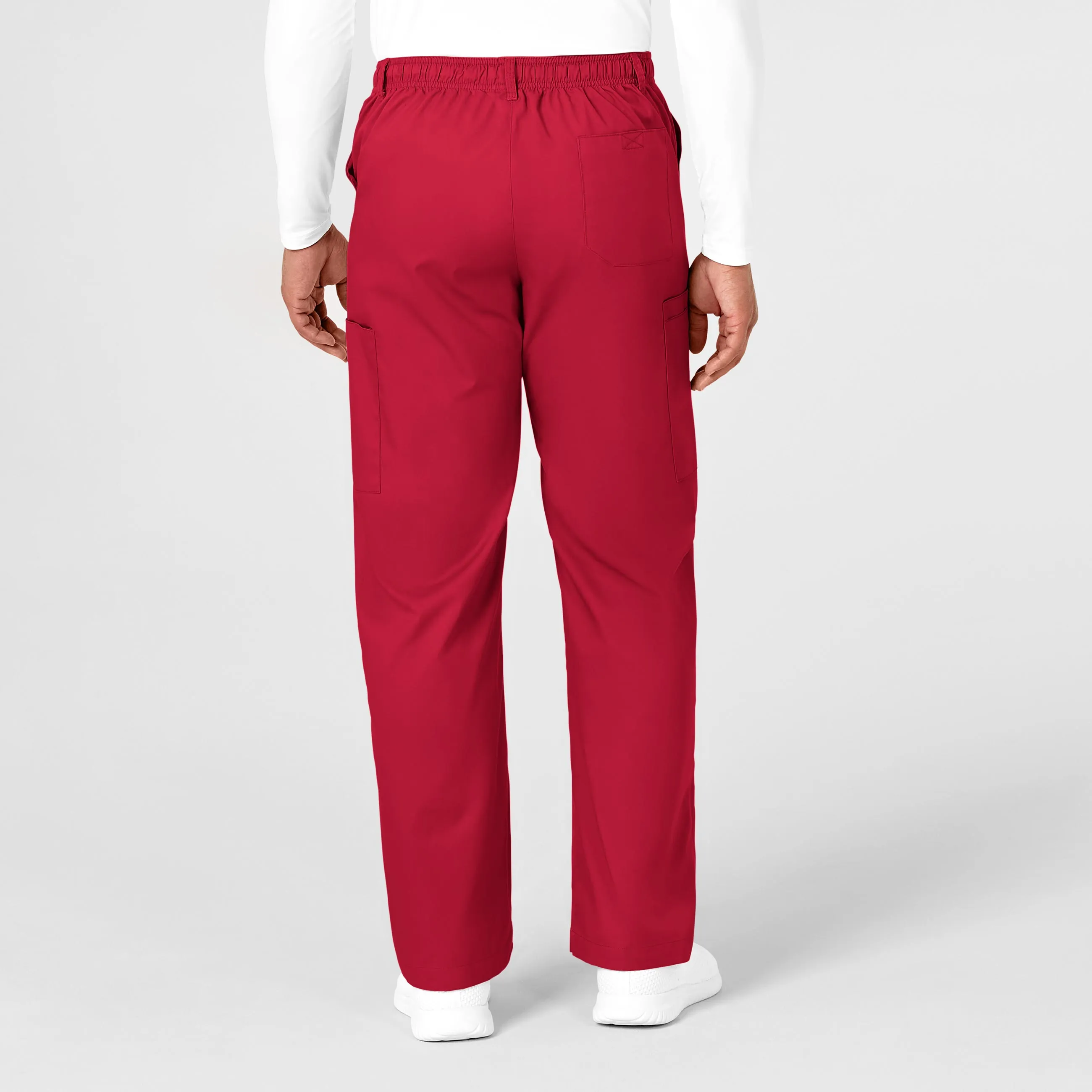 WonderWORK Men's Cargo Scrub Pant - Red