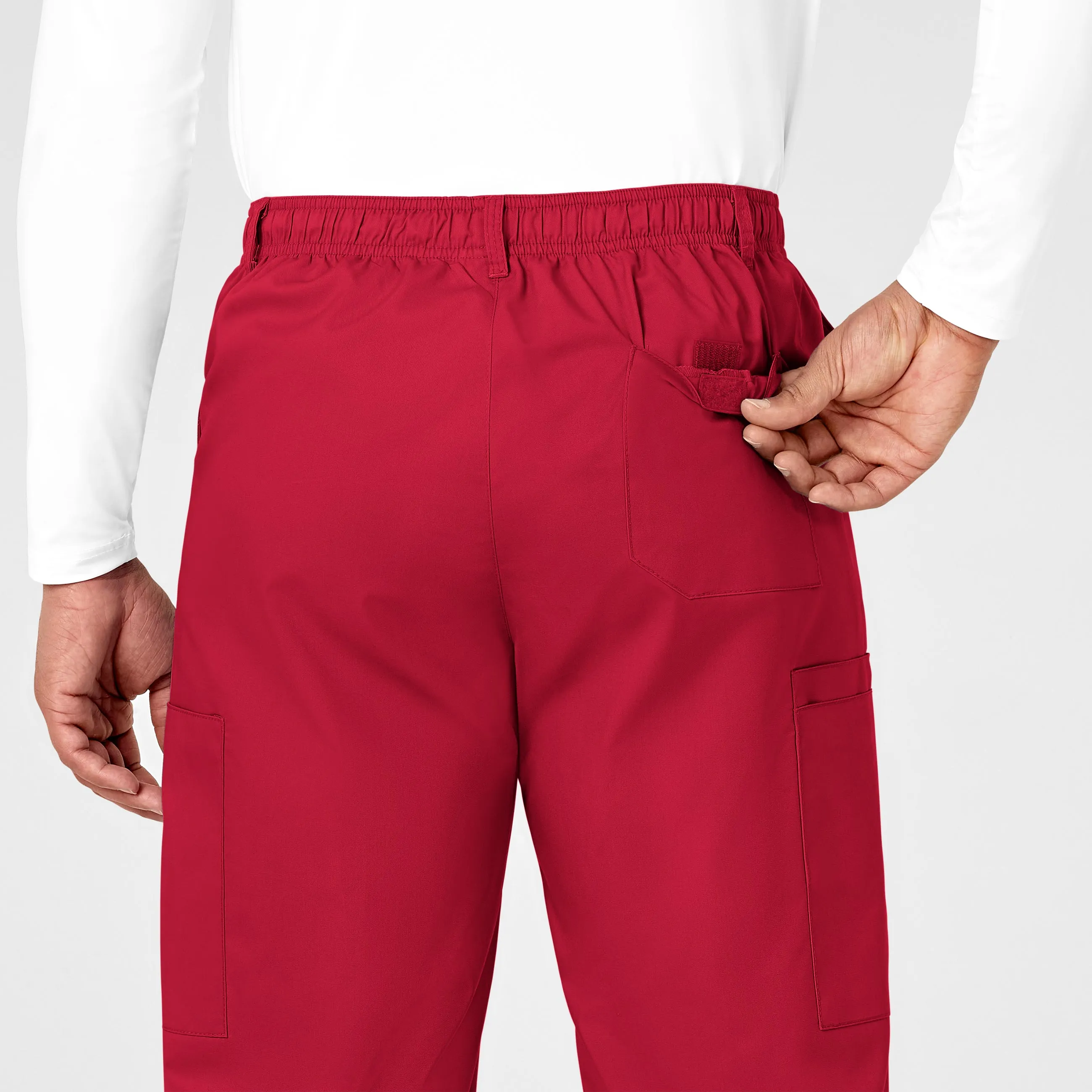 WonderWORK Men's Cargo Scrub Pant - Red