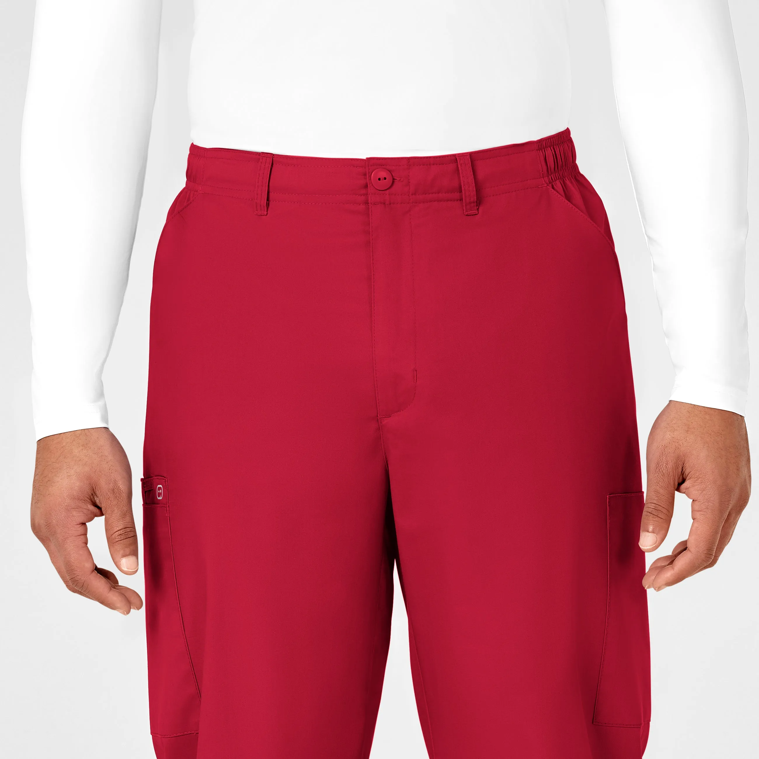 WonderWORK Men's Cargo Scrub Pant - Red