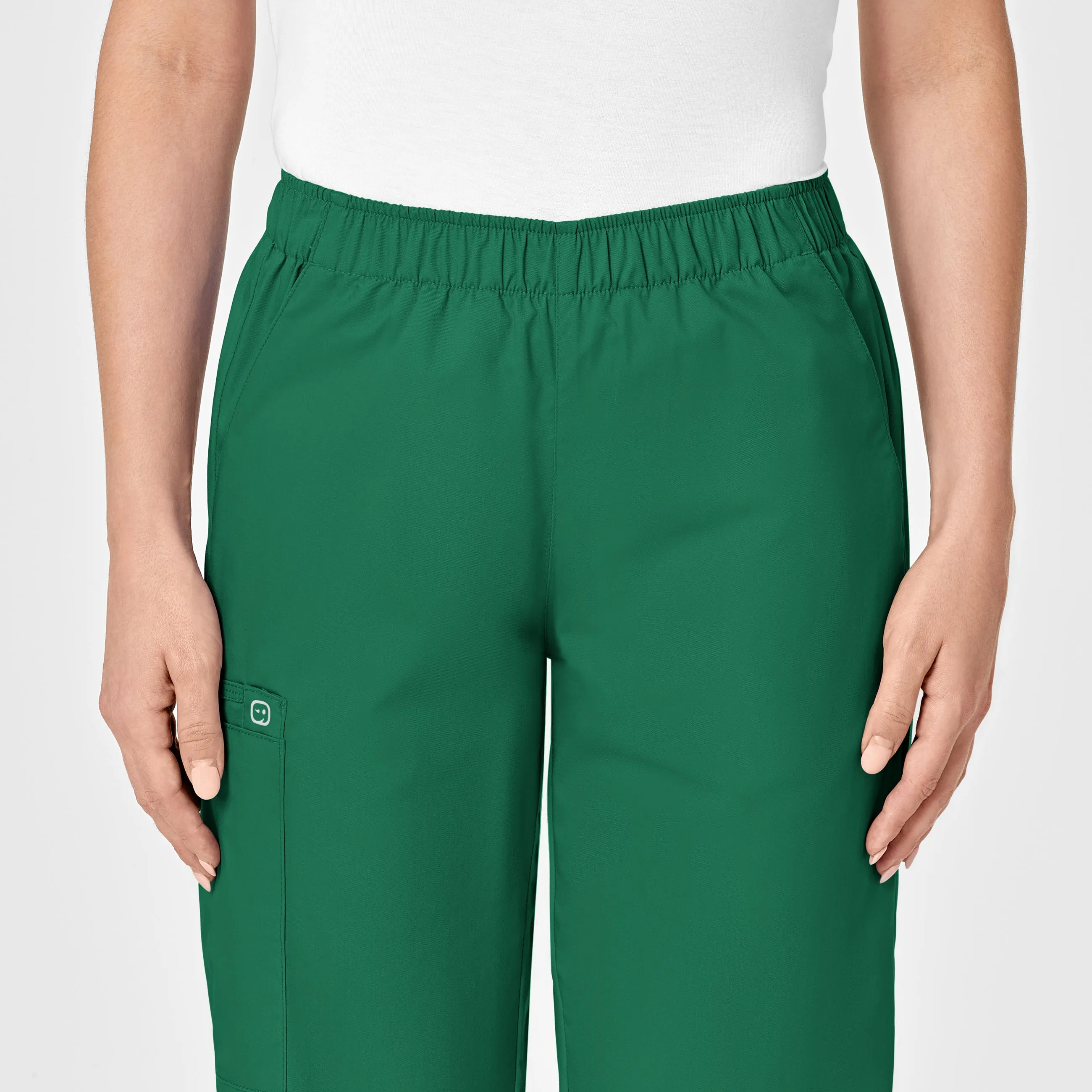 WonderWORK Women's Pull-On Cargo Scrub Pant - Hunter