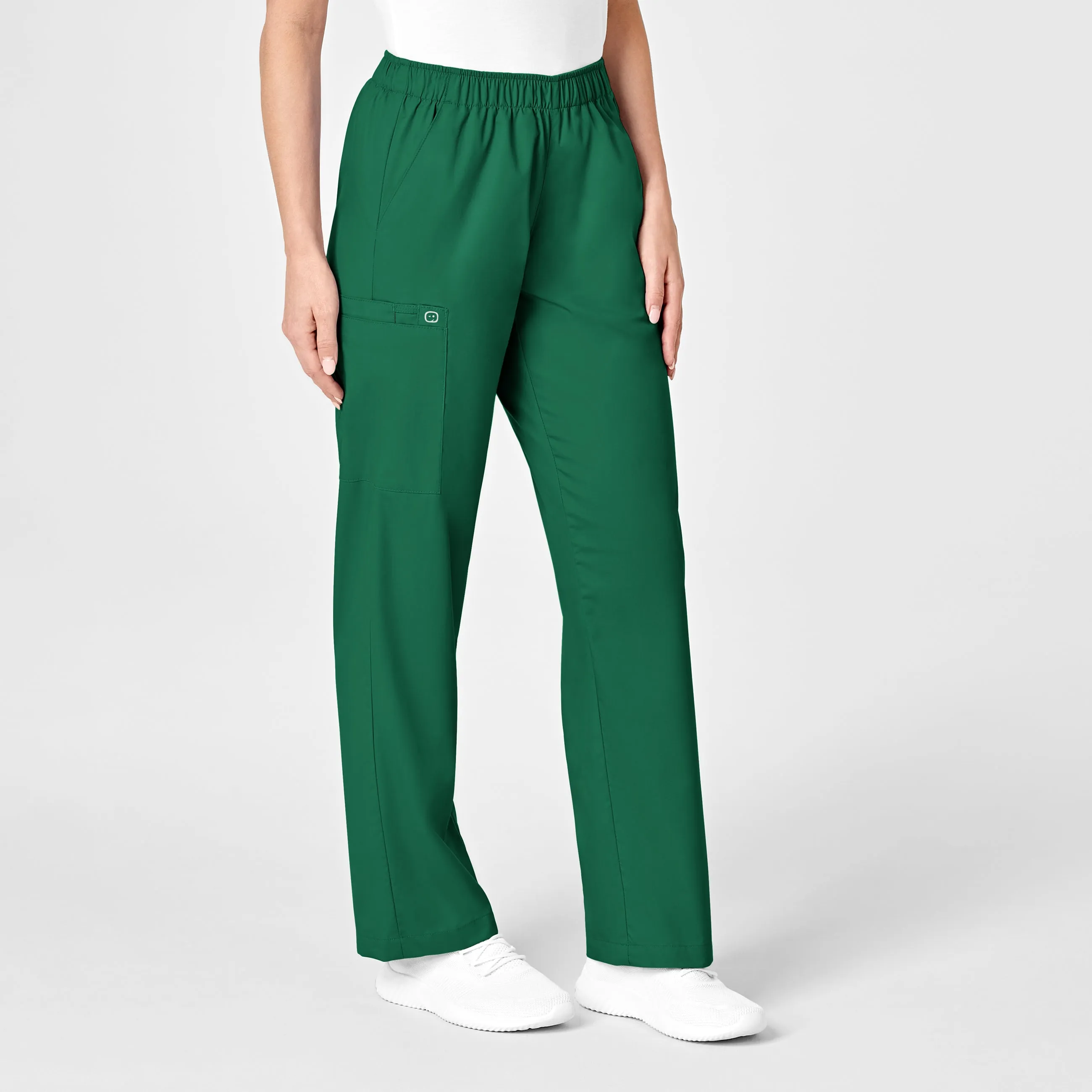 WonderWORK Women's Pull-On Cargo Scrub Pant - Hunter