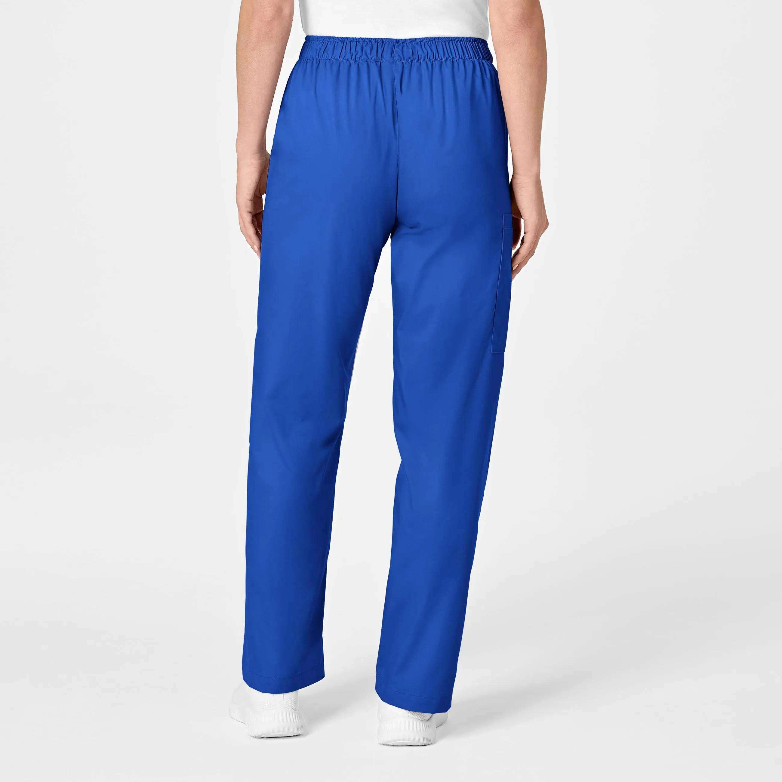 WonderWORK Women's Pull-On Cargo Scrub Pant - Royal