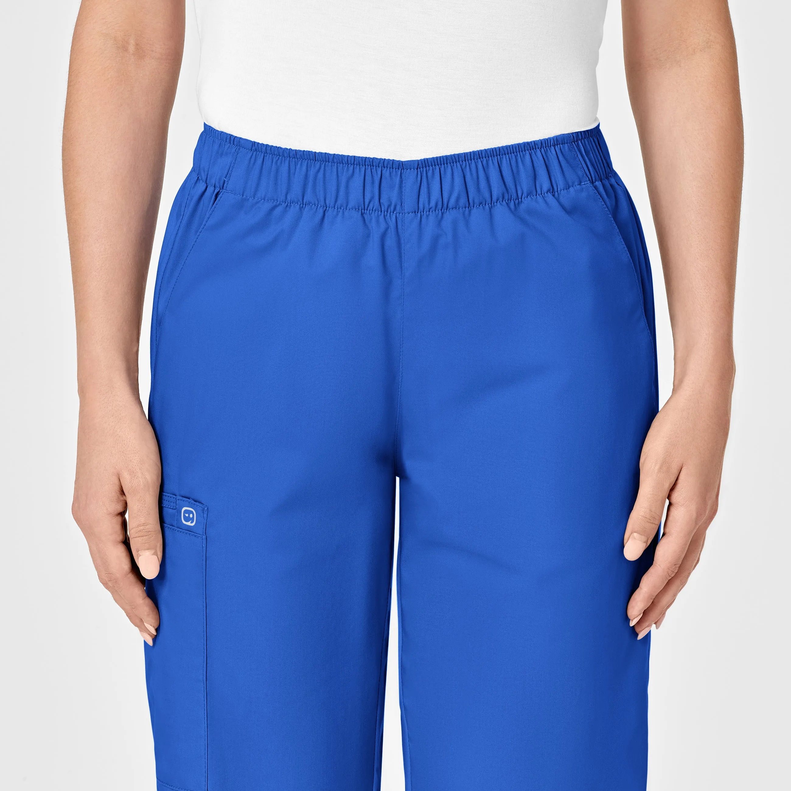 WonderWORK Women's Pull-On Cargo Scrub Pant - Royal