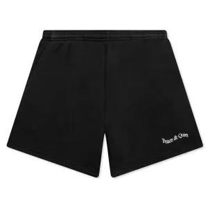 Wordmark Sweatshorts - Black