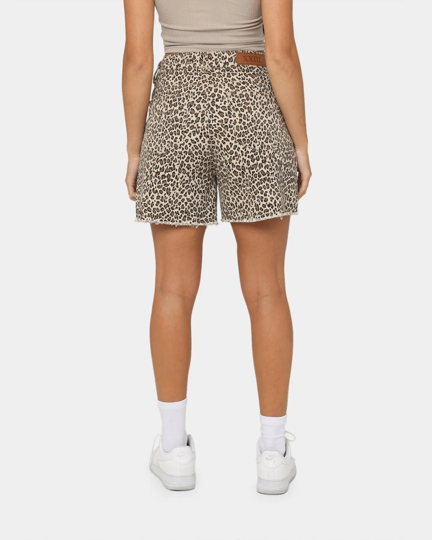 XXIII Women's Jaala Denim Shorts Leopard