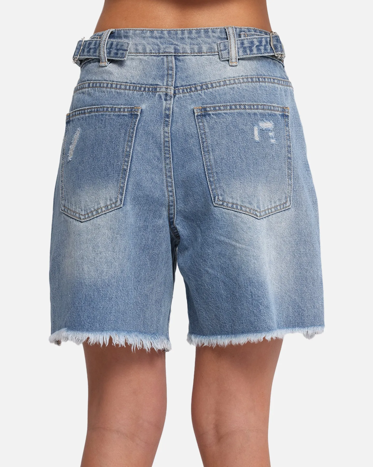 XXIII Women's Relaxed Denim Shorts Blue Denim