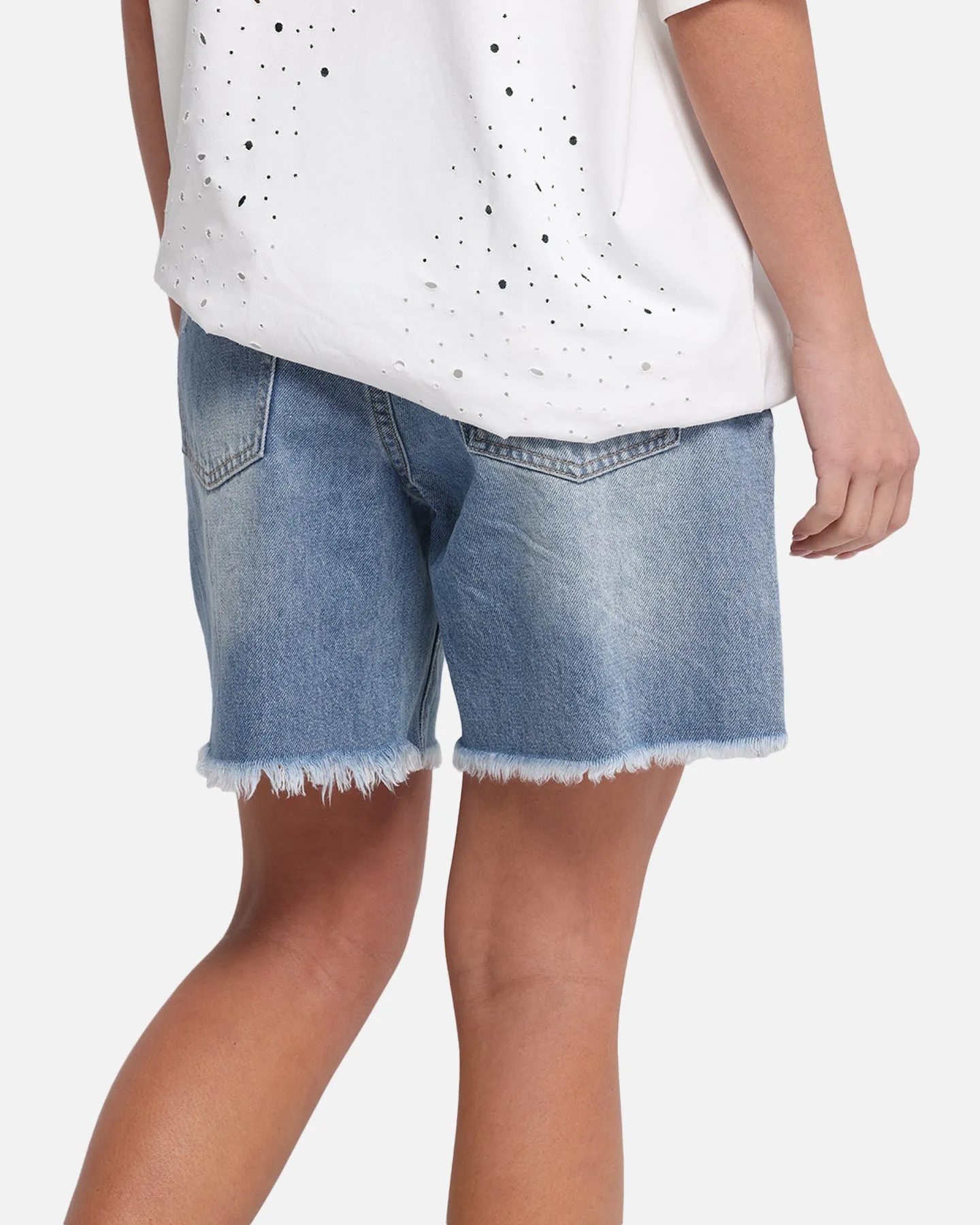 XXIII Women's Relaxed Denim Shorts Blue Denim