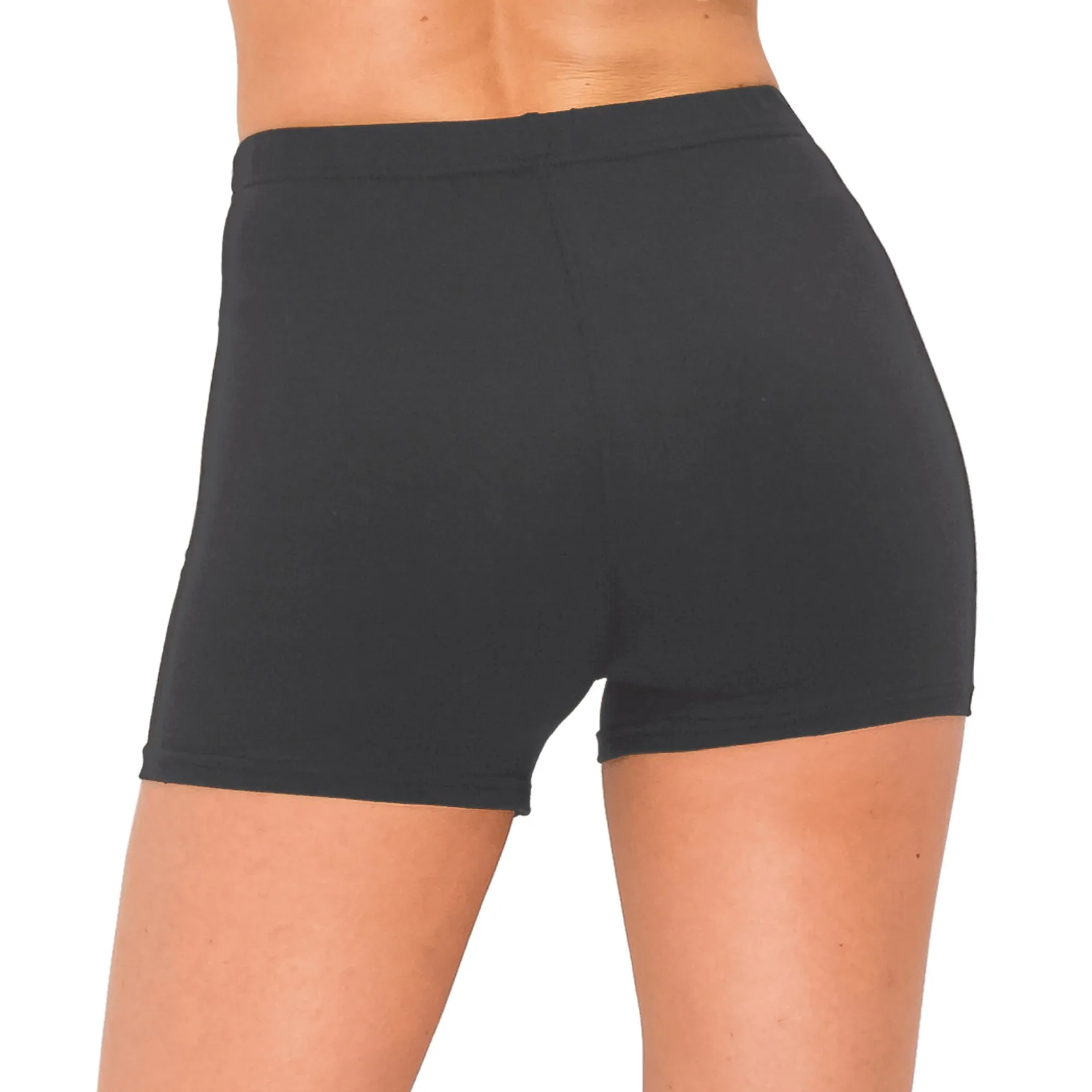Yoga Shorts - 1 Inch Waistband - Solid Colors