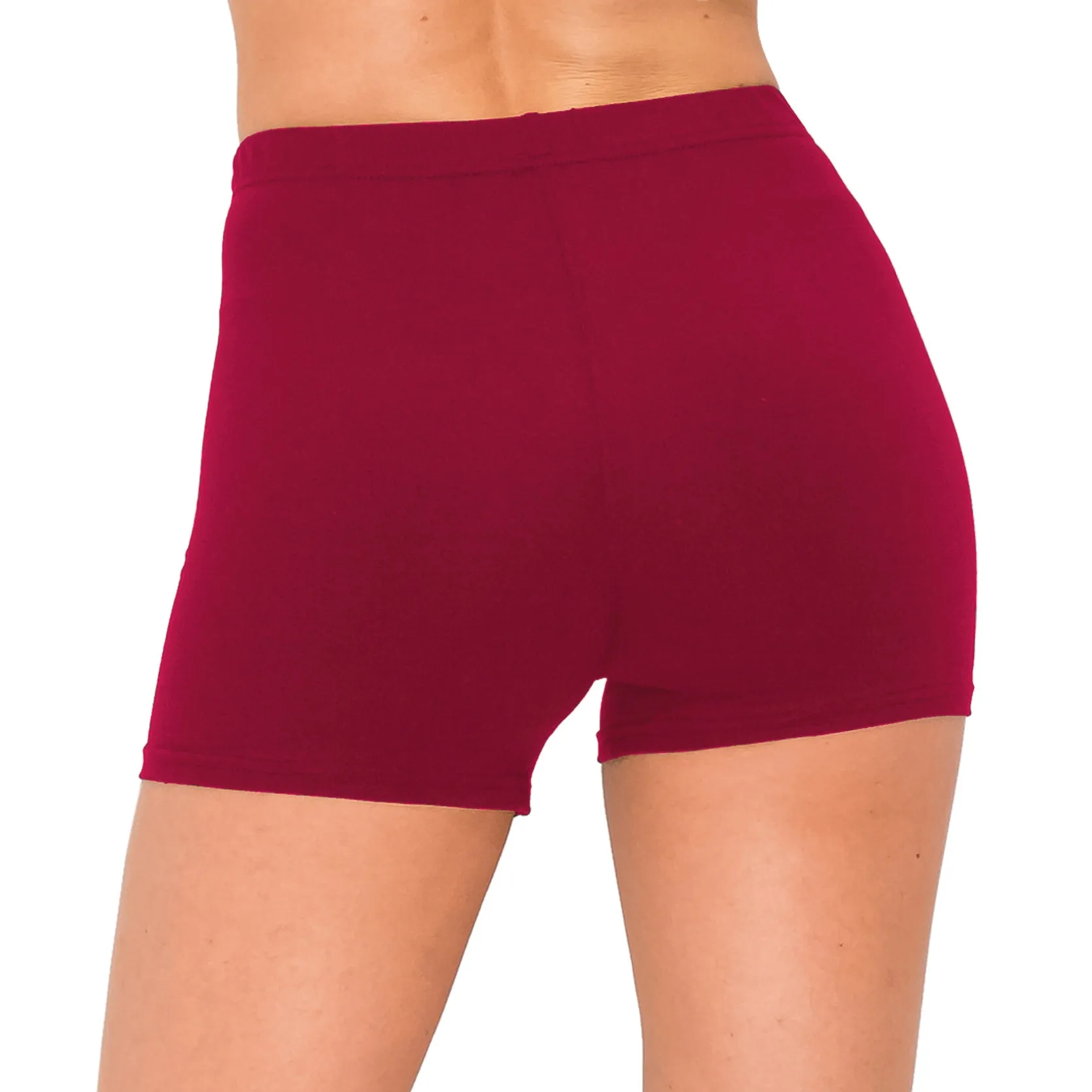 Yoga Shorts - 1 Inch Waistband - Solid Colors