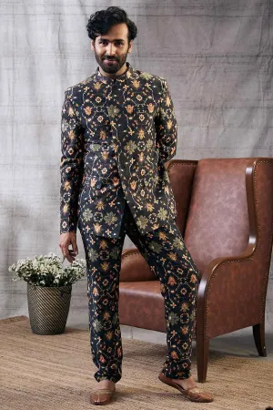 Zahra Printed Jacket & Pant Co-Ord Set